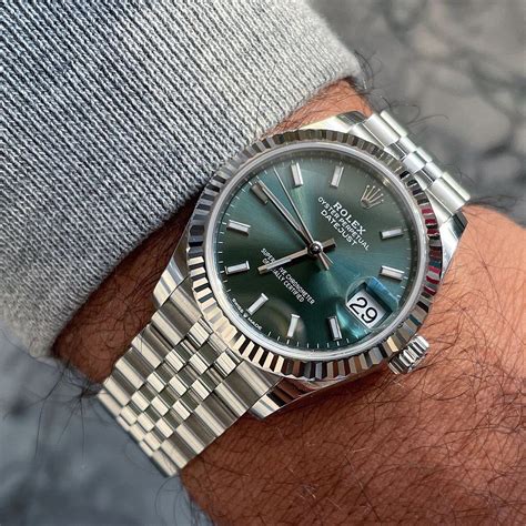 green rolex datejust 41